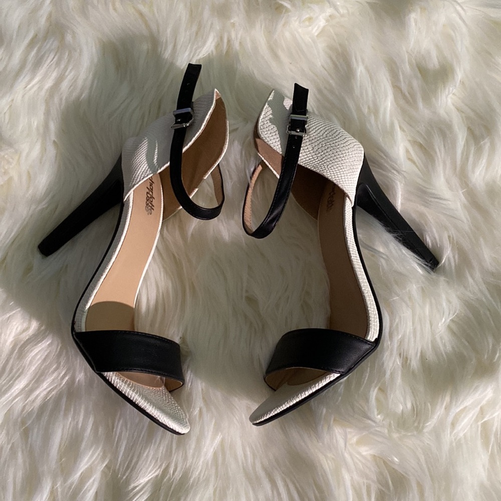 HEELED DRESS SANDALS WITH ANKlE STRAPS SIZE 10 NWOT - Picture 4 of 8